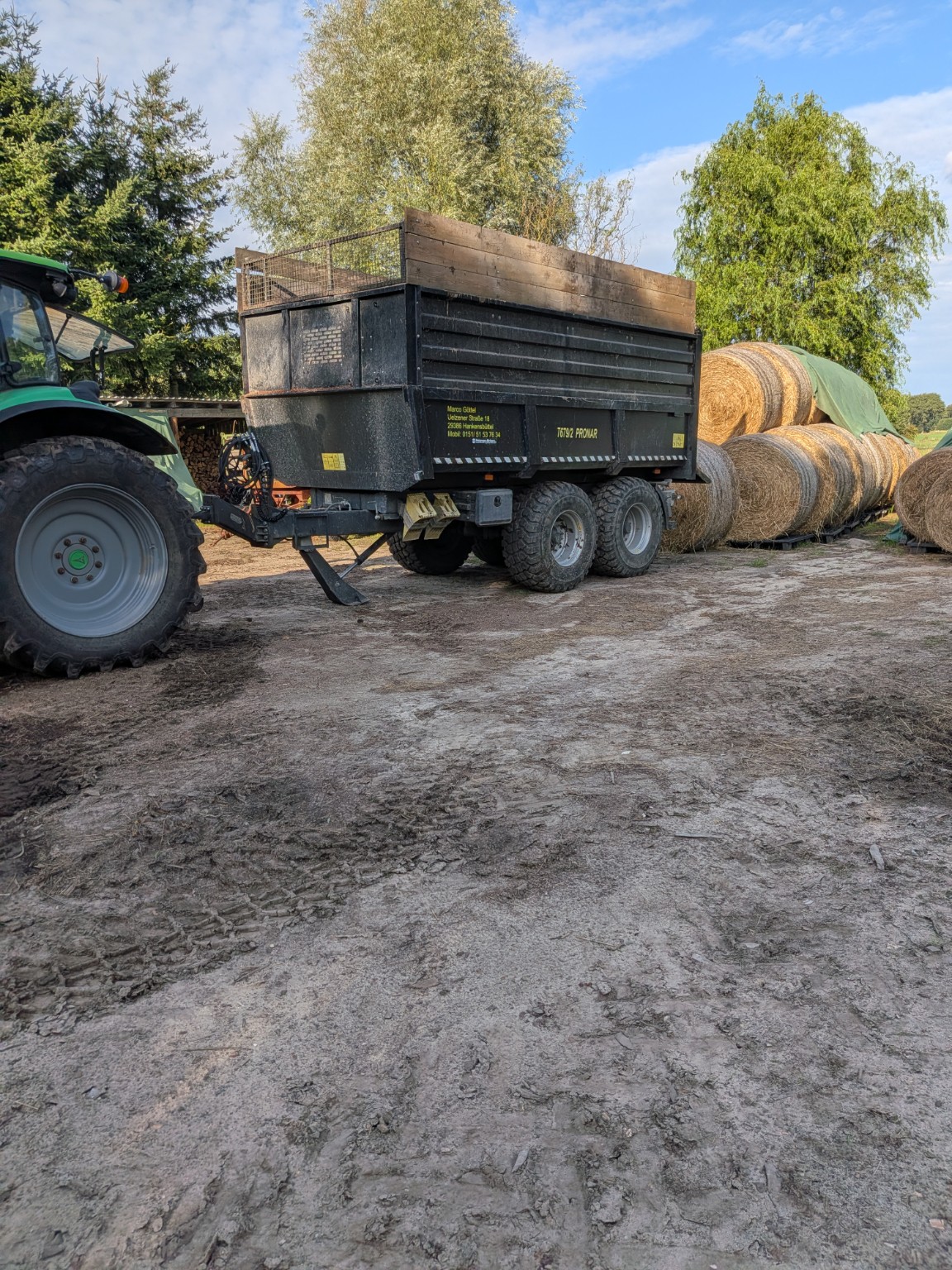 Transport mit landwirtschaftlichem Gespann
